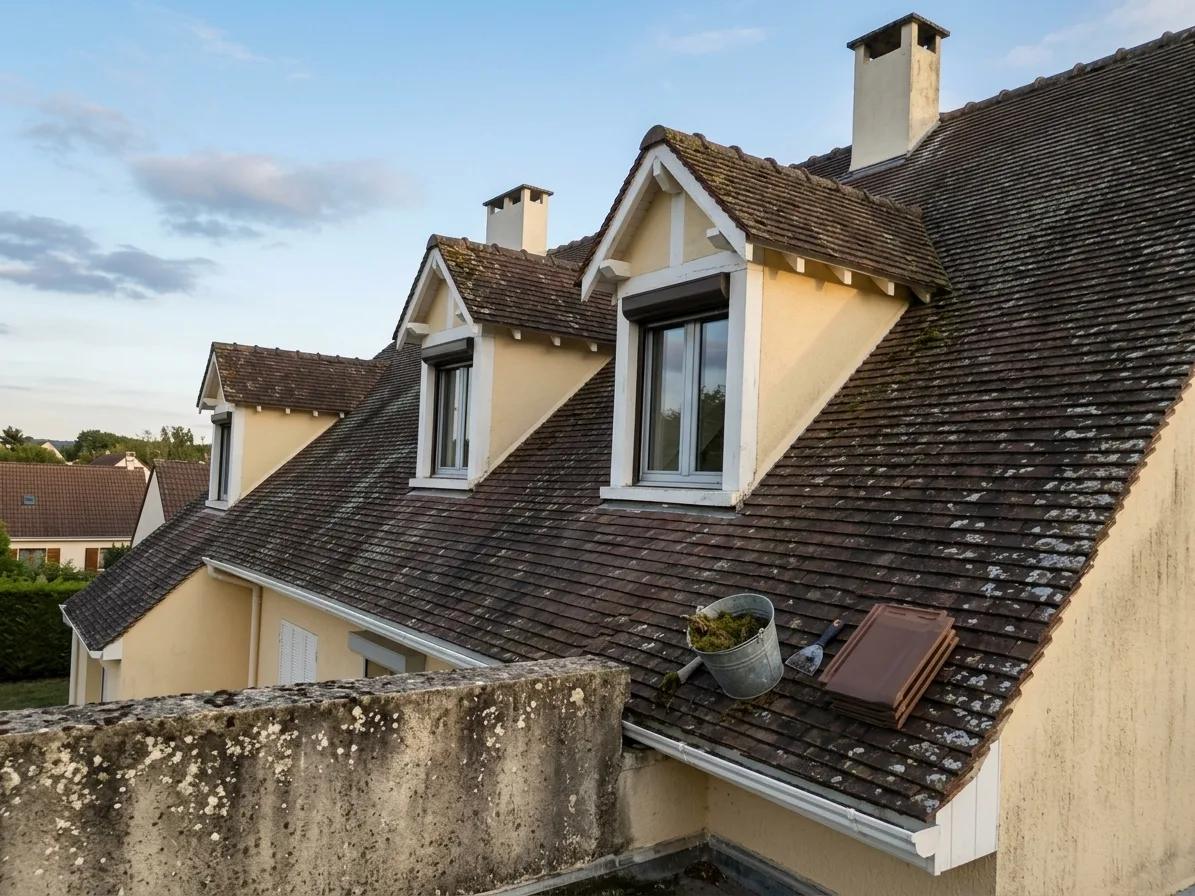 Démoussage de toiture à Roissy-en-Brie