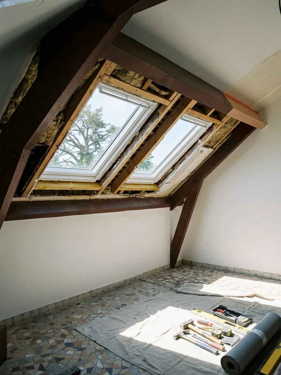 Installation de fenêtres de toit à Roissy-en-Brie